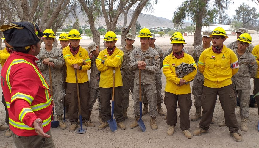 Ejército de Chile contra incendios: Apoyo a la comunidad
