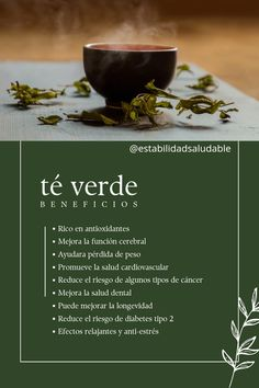Beneficios del té verde para la salud y el bienestar